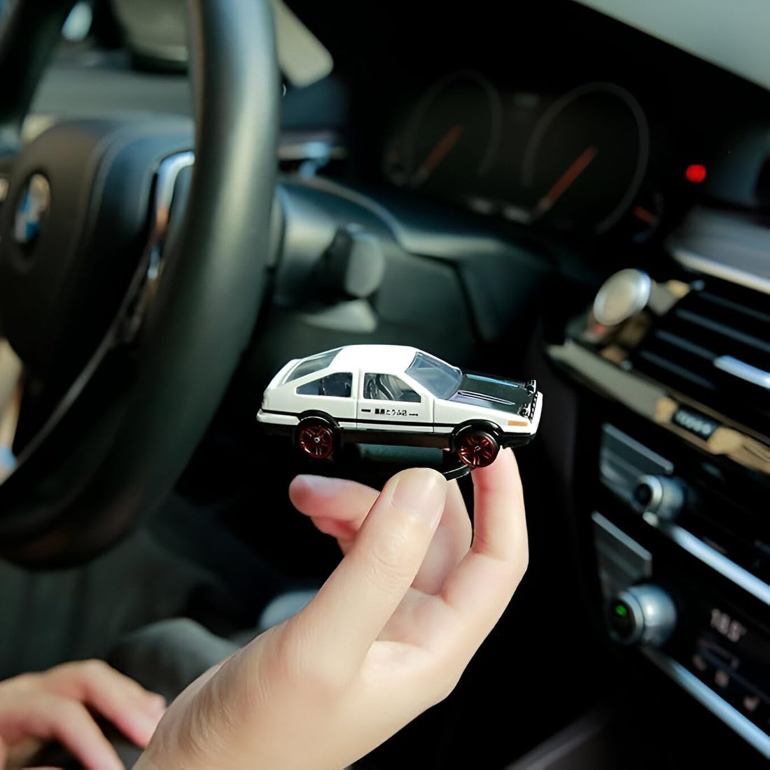 Self-Adhesive Dashboard Drifting Car Model